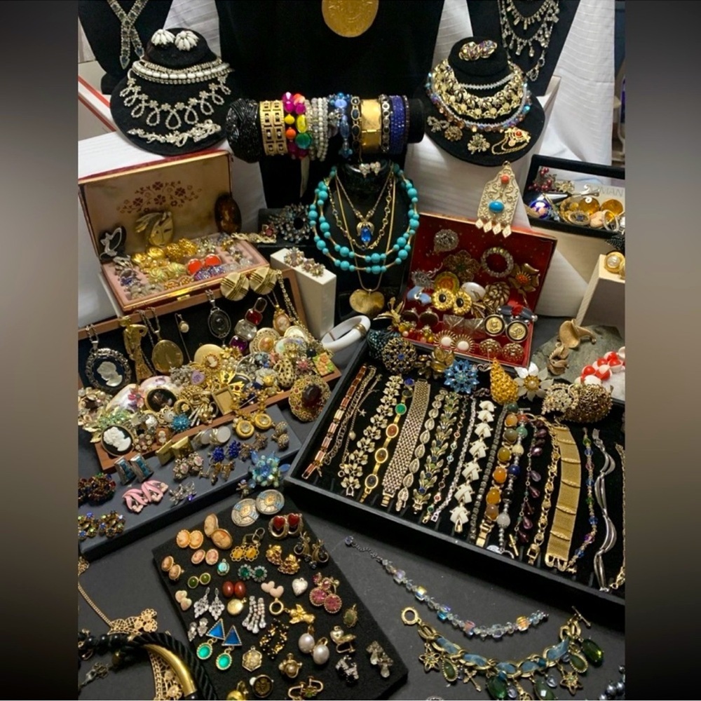 1 Lb Unsearched Huge Bulk Jewelry Lot Wearable Art Craft Treasure Fun